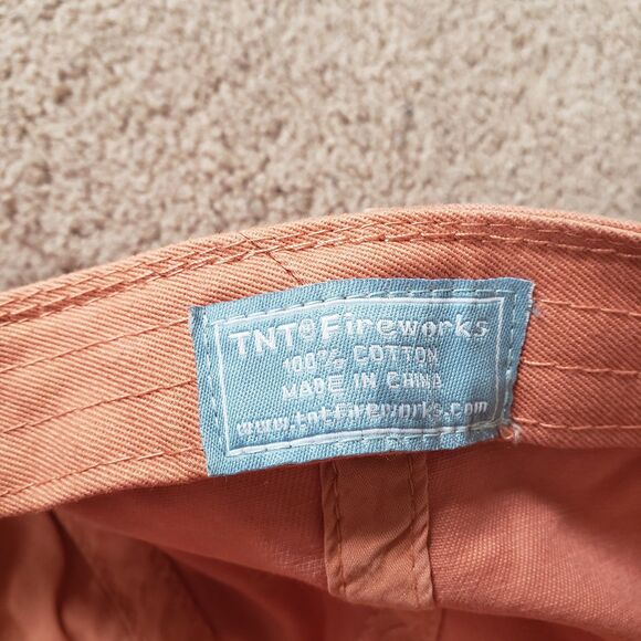 TNT Fireworks Officially Licensed USA Flag 100% Cotton Pink Strapback Hat Cap - Picture 4 of 4